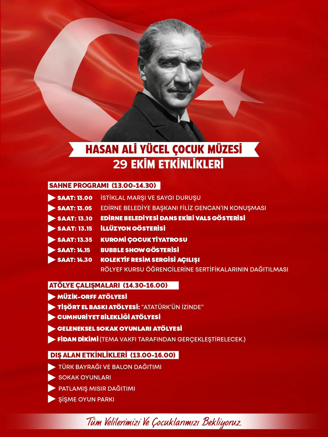 CUMHURİYET COŞKUSU ÇOCUKLARLA BÜYÜYECEK galeri görseli